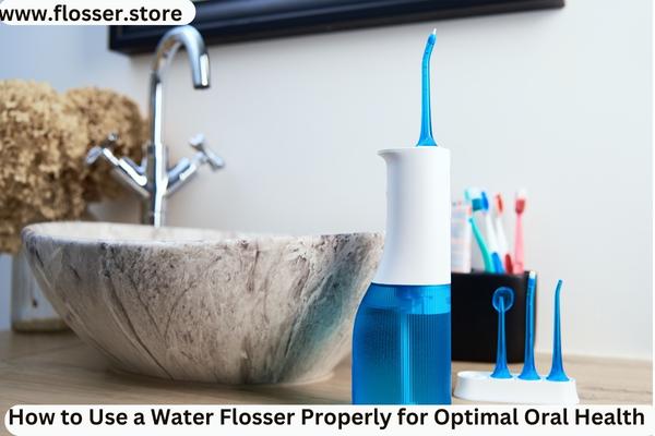 Portable Oral Irrigator Kit in Bathroom,